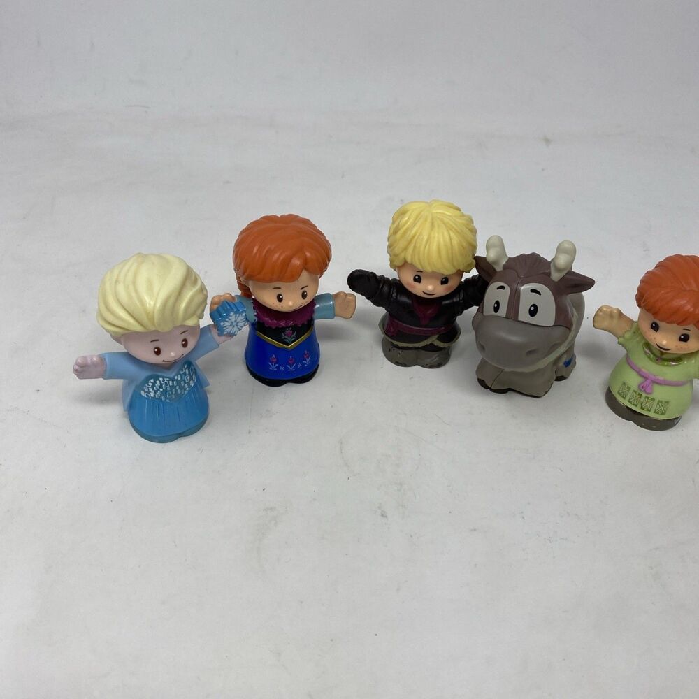 2020 Fisher-Price Little People - Frozen YOUNG Elsa Anna Kristoff Sven figures